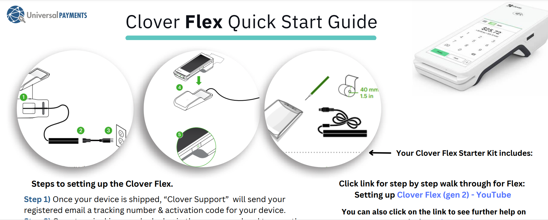 Clover Flex Gen 2 Quick Start Guide