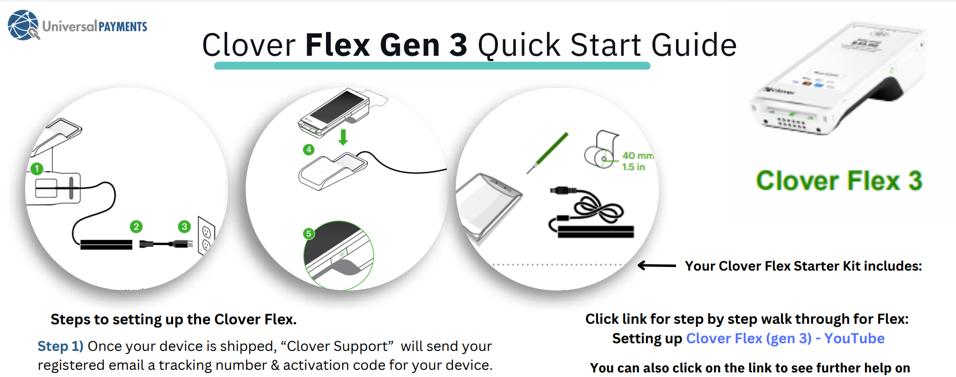 Clover Flex Gen 3 Quick Start Guide
